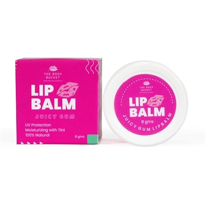 rayihni JUICY GUM LIP BALM-8 GMS| MOISTURIZING TINTED LIP BALM USED TO HYDRATE & NOURISH LIPS |MADE WITH SHEA BUTTER, ALMOND OIL, CARROT SEED OIL, VITAMIN E & LIP SAFE PIGMENT - Image 1